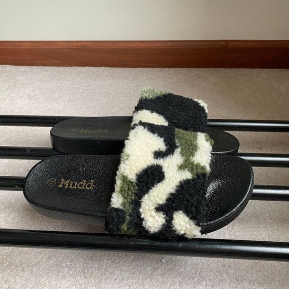 MUDD Women RIO Plush Slide Sandals - NEW NWOB - Picture 7 of 8